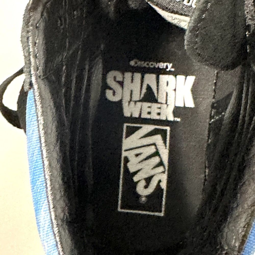 VANS Sk8 Hi Top Discovery Shark Week Skate Sneaker Shoes Men's Size 6 / W 7.5 - Picture 13 of 16